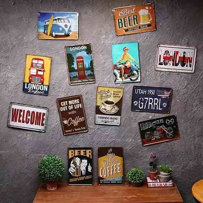 Metalowy znak 2D w stylu vinta – Art Craft Bar recenzja i cena