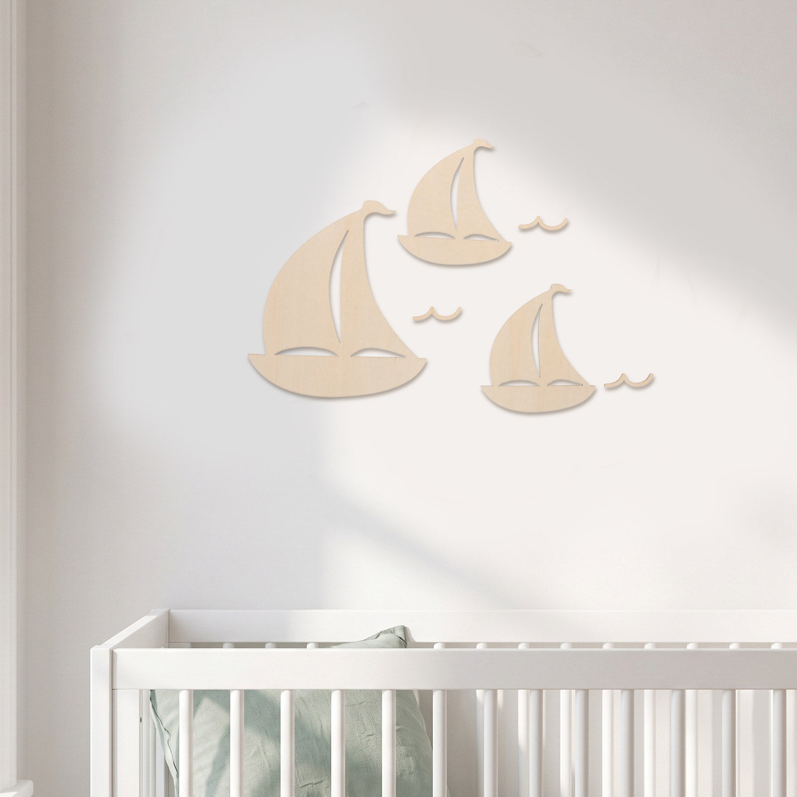 6 szt. Drewniane dekoracje ści – Art And Craft For Nursery recenzja i cena